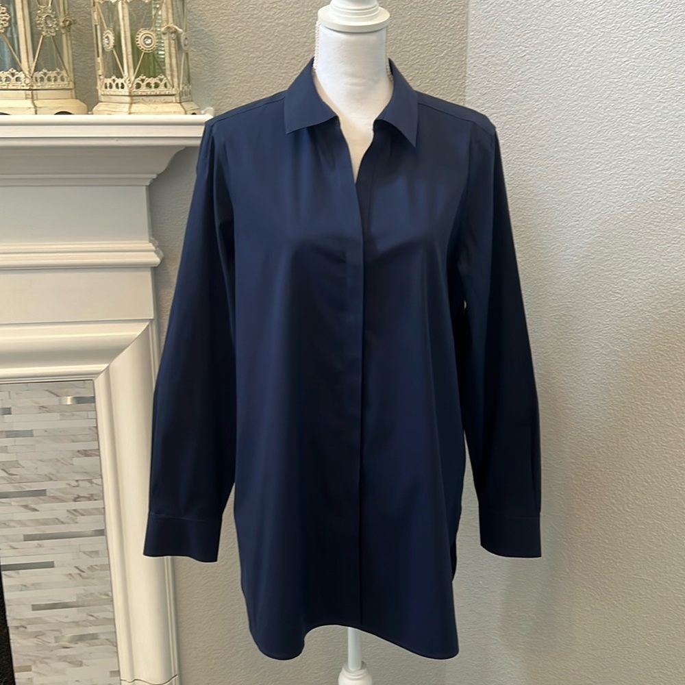 Foxcroft Essential Stretch Non-Iron Shirt - Picture 4 of 14